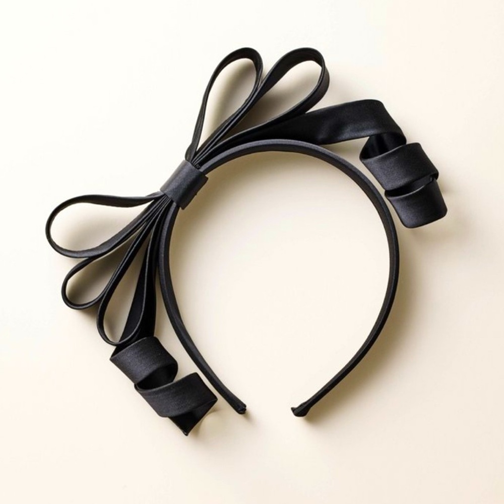 Kate Spade X Target Black Ribbon Bow Women’s Headband Holiday Party NWT